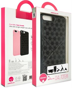 Чехол-накладка Ozaki O!coat 0.4+Totem Versatile для iPhone 7 Plus/8 Plus  «Цвет: Черный» (OC745BK) - фото 18480