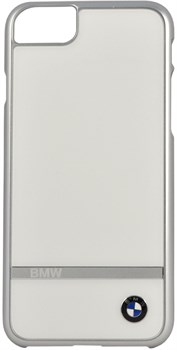 Чехол-накладка BMW для iPhone 7/8 Signature Aluminium stripe Hard PC+alumin , цвет «белый» (BMHCP7ASWH) - фото 18536