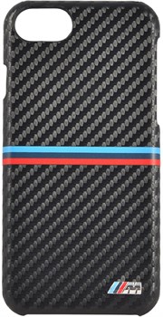 Чехол-накладка BMW для iPhone 7/8 M-Collection Carbon inspiration Hard PU , цвет «черный» (BMHCP7MSSCA) - фото 18545