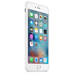 Оригинальный силиконовый  чехол-накладка Apple для iPhone 6/6s Plus цвет «белый» (MKXK2ZM/A) - фото 19583