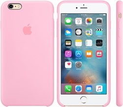 Оригинальный силиконовый чехол-накладка Apple для iPhone 6/6s Plus цвет «светло-розовый» (MM6D2ZM/A) - фото 19662