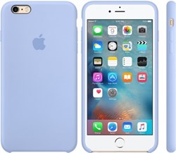 Оригинальный силиконовый чехол-накладка Apple для iPhone 6/6s Plus цвет «васильковый» (MM6A2ZM/A) - фото 19672