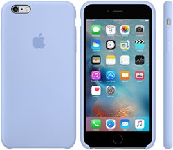 Оригинальный силиконовый чехол-накладка Apple для iPhone 6/6s Plus цвет «васильковый» (MM6A2ZM/A) - фото 19674