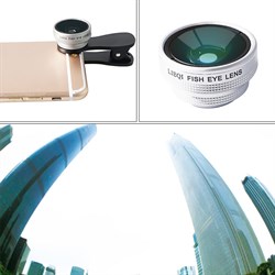Объектив-линза Lieqi набор 3 в 1 Цвет: Чёрный (LQ-028) - фото 19882