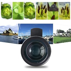 Объектив-линза Lieqi набор 2 в 1 Широкоугольный и макро, цвет "чёрный" (LQ-027) - фото 19894