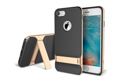 Чехол-накладка Rock Royce Series (Kickstand) с подставкой для Apple iPhone 7/8 (Цвет: Золотой) - фото 19993