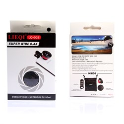 Объектив-линза Lieqi широкоугольная линза optical glass Цвет: Чёрный (LQ-002B) - фото 20142