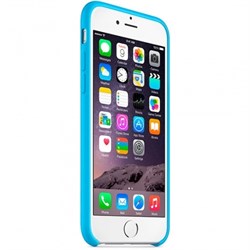 ОРИГИНАЛЬНЫЙ КОЖАНЫЙ ЧЕХОЛ-НАКЛАДКА APPLE ДЛЯ IPHONE 6 ЦВЕТ «Голубой» (MGQJ2ZM/A) - фото 20188