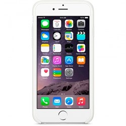 ОРИГИНАЛЬНЫЙ КОЖАНЫЙ ЧЕХОЛ-НАКЛАДКА APPLE ДЛЯ IPHONE 6 ЦВЕТ «Белый» (MGQG2ZM/A) - фото 20208