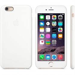 ОРИГИНАЛЬНЫЙ КОЖАНЫЙ ЧЕХОЛ-НАКЛАДКА APPLE ДЛЯ IPHONE 6 ЦВЕТ «Белый» (MGQG2ZM/A) - фото 20212
