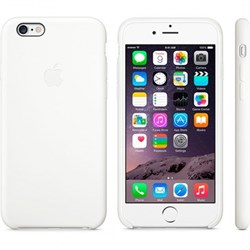 ОРИГИНАЛЬНЫЙ КОЖАНЫЙ ЧЕХОЛ-НАКЛАДКА APPLE ДЛЯ IPHONE 6 ЦВЕТ «Белый» (MGQG2ZM/A) - фото 20213