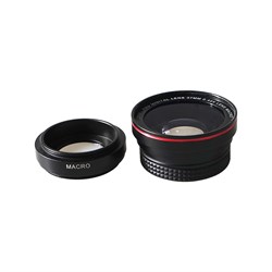 Объектив-линза Lieqi набор 2 в 1 Fisheye и макро Цвет: Чёрный (LQ-026) - фото 20248