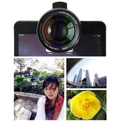 Объектив-линза Lieqi набор 2 в 1. Широкоугольная и макро. Цвет: Чёрный (LQ-025) - фото 20264