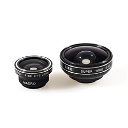 Объектив-линза Lieqi набор 3 в 1:Fisheye, Макро объектив,широкоугольная линза Цвет: Чёрный (LQ-603) - фото 20312