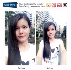 Объектив-линза Lieqi набор 3 в 1: fisheye, Макро объектив,широкоугольная линза Цвет: Красный (LQ-003) - фото 20377