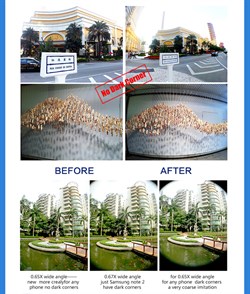 Объектив-линза Lieqi набор 4 в 1: Поляризационная линза, Макро линза, Fisheye, Широкоформатная линза. Цвет: Чёрный (LQ-008) - фото 20449