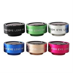 Объектив-линза Lieqi набор 3 в 1: Fisheye, Макро объектив, широкоугольная Цвет: Чёрный (F-516) - фото 20526