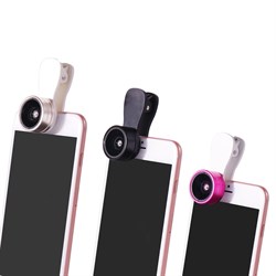 Объектив-линза Lieqi набор 3 в 1: Fisheye, Макро объектив, широкоугольная Цвет: Чёрный (F-516) - фото 20530