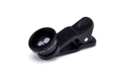 Объектив-линза Lieqi набор 4 в 1: Поляризационная линза, Макро линза, Fisheye, Широкоформатная линза. Цвет: Чёрный (LQ-008) - фото 20604