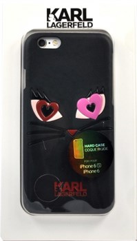Чехол-накладка Karl Lagerfeld для iPhone 6/6s Choupette, (Цвет: Чёрный) - фото 20717