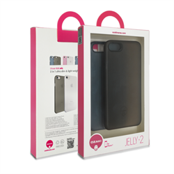 Набор из двух чехлов-накладок Ozaki 0.3 Jelly для iPhone 7/8,  цвет черный"+"тёмно-синий" (OC720KD) - фото 21017