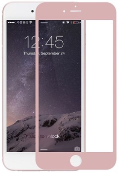 Защитное стекло Ainy Tempered Glass 2.5D Full Screen Cover 0.33mm для iPhone 6/6s (Защита до скругления, цвет "розовое золото") - фото 21069