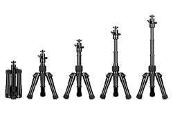 Трипод-штатив Momax Tripod PRO 5 42см, цвет "розовое золото" (TRS5) - фото 21273