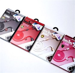 Кабель Remax Lightning-USB-microUSB Twins 100cм, цвет "красный" (RC-025t) - фото 22227