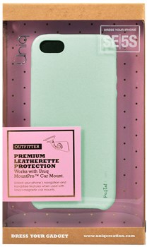Чехол-накладка Uniq для iPhone SE/5S Outfitter Pastel green, цвет "Бирюзовый" (IPSEHYB-PASGRN) - фото 22361