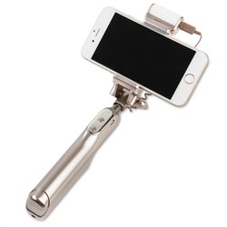 Монопод Noosy Night Sky Selfie Stick LED Light and Back Mirror (LED подсветка, зеркало, цвет "золото") - BR13 - фото 22430