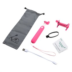 Монопод Noosy Mini Bluetooth Selfie Stick (цвет "розовый) - BR09 - фото 22719