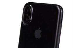 Чехол-накладка Hoco Light Series TPU для Apple iPhone X, цвет "Прозрачно-черный" (60079) - фото 23119
