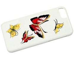 Чехол-накладка iCover для iPhone 6/6s HP Butterfly Ruby, дизайн бабочки, цвет "белый (IP6/4.7-HP/W-RB) - фото 23499