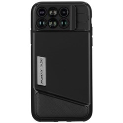 Чехол с обьективами Momax 6 в 1 Lens Case для iPhone X (Цвет: Черный) - фото 24138