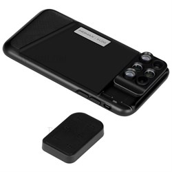 Чехол с обьективами Momax 6 в 1 Lens Case для iPhone X (Цвет: Черный) - фото 24140