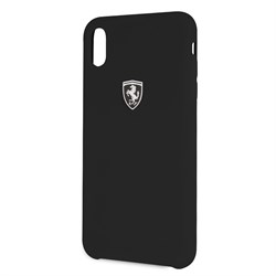 Чехол-Накладка Ferrari iPhone XS Max Heritage W Hard Leather "Black" (FEHDEHCI65BK) - фото 24901