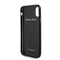 Чехол-Накладка Ferrari iPhone X/XS Heritage Real carbon Hard "Black" (FEHCAHCPXBK) - фото 24931
