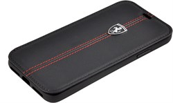 Чехол-Книжка Ferrari iPhone X/XS Heritage W Booktype Leather, "Black" (FEHDEFLBKPXBK) - фото 24948