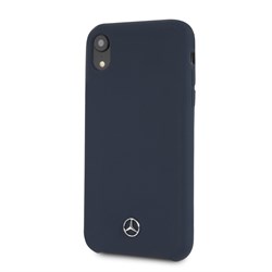 Чехол-Накладка Mercedes iPhone XR Silicone line Hard, "Blue" (MEHCI61SILNA) - фото 25036