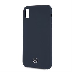 Чехол-Накладка Mercedes iPhone XR Silicone line Hard, "Blue" (MEHCI61SILNA) - фото 25037