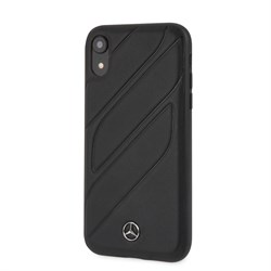 Чехол-Накладка Mercedes iPhone XR New Organic I Hard Leather "Black" (MEHCI61THLBK) - фото 25050