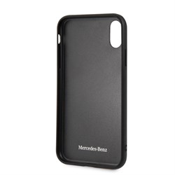 Чехол-Накладка Mercedes iPhone XR Twister Hard Leather, "Black" (MEPERHCI61QGLBK) - фото 25067