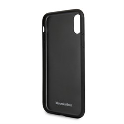 Чехол-Накладка Mercedes iPhone X/XS New Organic I Hard Leather, "Blue Abyss" (MEHCPXTHLNA) - фото 25152