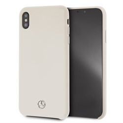 Чехол-Накладка Mercedes iPhone XS Max Silicone line Hard, "Beige" (MEHCI65SILBE) - фото 25183