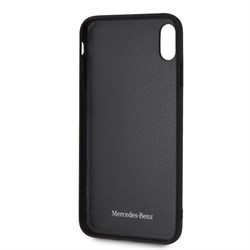 Чехол-Накладка Mercedes iPhone XS Max New Organic I Hard Leather, "Black" (MEHCI65THLBK) - фото 25200