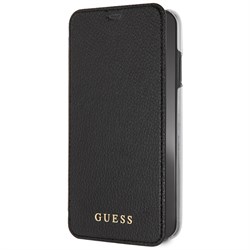 Чехол-Книжка Guess iPhone XS Max Iridescent Booktype, "Black" (GUFLBKI65GF4GGR) - фото 25294