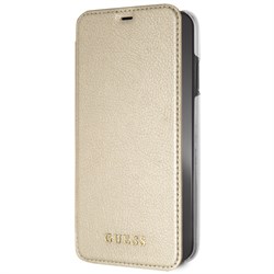 Чехол-Книжка Guess iPhone XS Max Iridescent Booktype, "Gold" (GUFLBKI65IGLTGO) - фото 25306