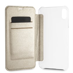Чехол-Книжка Guess iPhone XS Max Iridescent Booktype, "Gold" (GUFLBKI65IGLTGO) - фото 25307