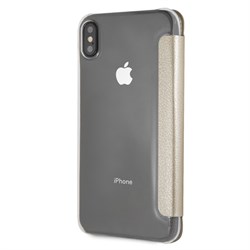 Чехол-Книжка Guess iPhone XS Max Iridescent Booktype, "Gold" (GUFLBKI65IGLTGO) - фото 25310