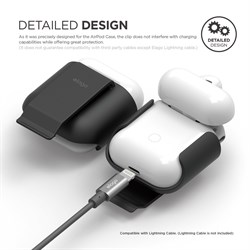 Чехол Elago для AirPods Carrying clip (Чёрный) (EAP-CLIP-BK) - фото 25545